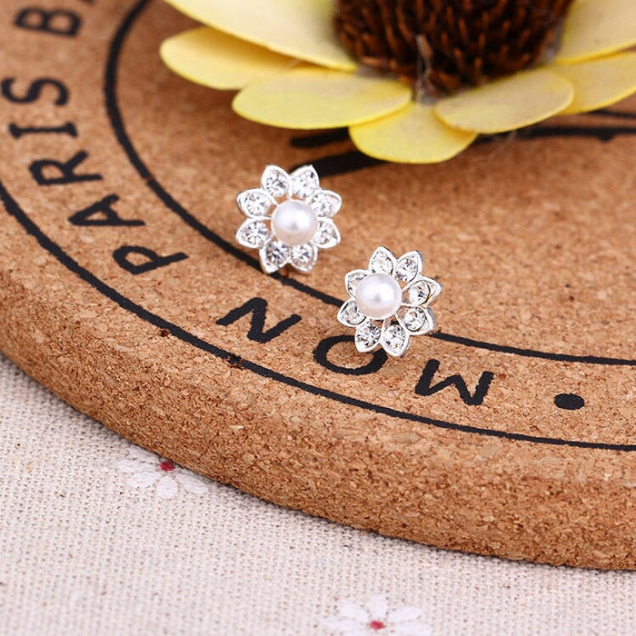 Wholesale white rhinestone earrings JDC-ES-Fangong007 Earrings 巩凡 29 Wholesale Jewelry JoyasDeChina Joyas De China