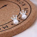 Wholesale white rhinestone earrings JDC-ES-Fangong008 Earrings 巩凡 23 Wholesale Jewelry JoyasDeChina Joyas De China