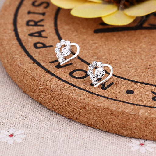 Wholesale white rhinestone earrings JDC-ES-Fangong008 Earrings 巩凡 27 Wholesale Jewelry JoyasDeChina Joyas De China