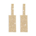 Wholesale white rhinestone earrings JDC-ES-Qiand003 Earrings 纤迪 gold Wholesale Jewelry JoyasDeChina Joyas De China