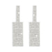 Wholesale white rhinestone earrings JDC-ES-Qiand003 Earrings 纤迪 White K Wholesale Jewelry JoyasDeChina Joyas De China