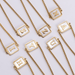 Wholesale white stainless steel gold-plated letter necklace JDC-NE-Aimi016 爱米萝 Wholesale Jewelry JoyasDeChina Joyas De China