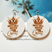 Wholesale White Wood Round Earrings MOQ≥2 JDC-ES-AnX010 Earrings 简梦 Wholesale Jewelry JoyasDeChina Joyas De China