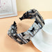 Wholesale Wide Side Bow Suede Plaid Fabric Headband JDC-HD-O375 Headband 潮炫 4 Wholesale Jewelry JoyasDeChina Joyas De China