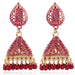 Wholesale Wishing Bell Boho Zinc Alloy Plating KC Gold Earrings JDC-ES-Duoh006 Earrings 朵涵 red Wholesale Jewelry JoyasDeChina Joyas De China