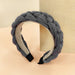 Wholesale wool knitted braided headband JDC-HD-O374 Headband 潮炫 dark grey Wholesale Jewelry JoyasDeChina Joyas De China
