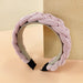 Wholesale wool knitted braided headband JDC-HD-O374 Headband 潮炫 pink Wholesale Jewelry JoyasDeChina Joyas De China