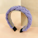 Wholesale wool knitted braided headband JDC-HD-O374 Headband 潮炫 purple Wholesale Jewelry JoyasDeChina Joyas De China