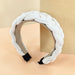 Wholesale wool knitted braided headband JDC-HD-O374 Headband 潮炫 white Wholesale Jewelry JoyasDeChina Joyas De China