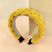 Wholesale wool knitted braided headband JDC-HD-O374 Headband 潮炫 yellow Wholesale Jewelry JoyasDeChina Joyas De China