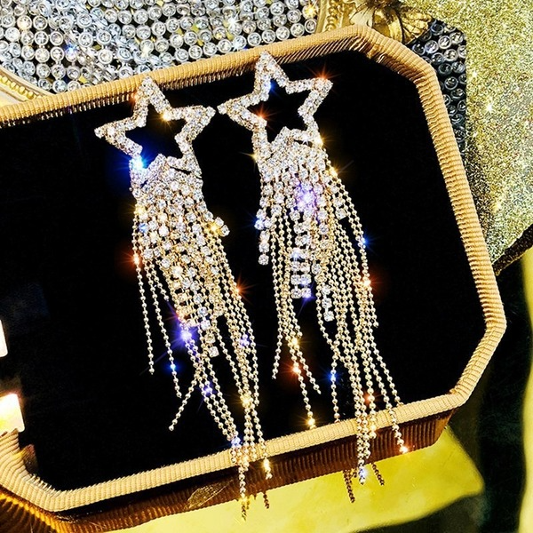 Wholesale yellow 925 silver needle earrings JDC-ES-Sideng002 Earrings 思登 Wholesale Jewelry JoyasDeChina Joyas De China