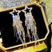 Wholesale yellow 925 silver needle earrings JDC-ES-Sideng002 Earrings 思登 Gold [925 Silver Needle] Wholesale Jewelry JoyasDeChina Joyas De China