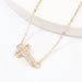 Wholesale yellow alloy diamond necklace JDC-NE-JL210 Necklaces 氿乐 T gold Wholesale Jewelry JoyasDeChina Joyas De China