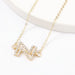 Wholesale yellow alloy diamond necklace JDC-NE-JL210 Necklaces 氿乐 Z gold Wholesale Jewelry JoyasDeChina Joyas De China