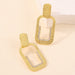 Wholesale Yellow Alloy Earrings JDC-ES-Qiand005 Earrings 纤迪 Wholesale Jewelry JoyasDeChina Joyas De China