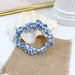 Wholesale yellow cotton and linen hair bands JDC-HS-h404 Hair Scrunchies 妙德 Blue #3 Wholesale Jewelry JoyasDeChina Joyas De China
