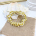 Wholesale yellow cotton and linen hair bands JDC-HS-h404 Hair Scrunchies 妙德 Yellow Series #5 Wholesale Jewelry JoyasDeChina Joyas De China