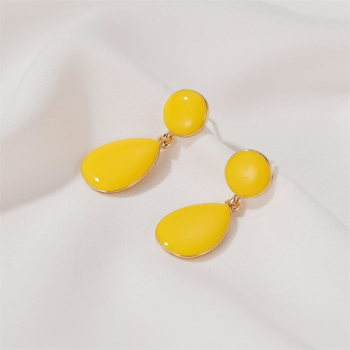 Wholesale Yellow Crystal Earrings JDC-ES-D781 Earrings 晴雯 2932 925 silver needle Wholesale Jewelry JoyasDeChina Joyas De China