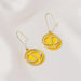 Wholesale Yellow Crystal Earrings JDC-ES-D781 Earrings 晴雯 2966 925 silver needle Wholesale Jewelry JoyasDeChina Joyas De China