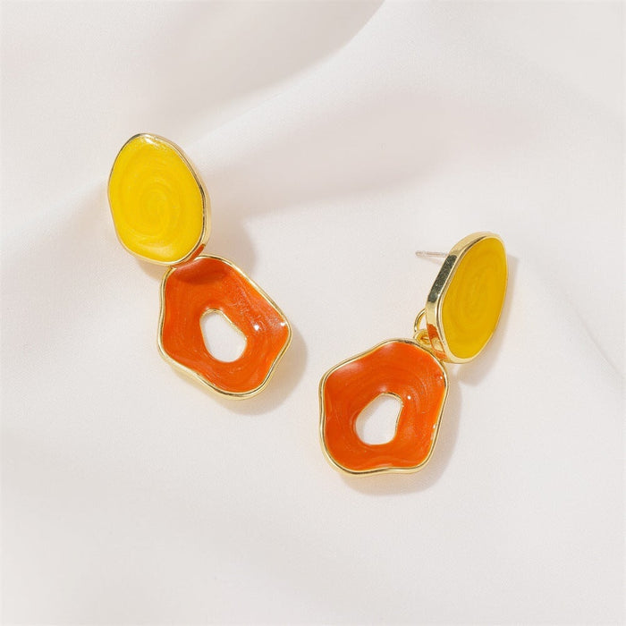 Wholesale Yellow Crystal Earrings JDC-ES-D781 Earrings 晴雯 2978 925 silver needle Wholesale Jewelry JoyasDeChina Joyas De China