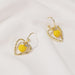 Wholesale Yellow Crystal Earrings JDC-ES-D781 Earrings 晴雯 2999 925 silver needle Wholesale Jewelry JoyasDeChina Joyas De China