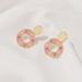 Wholesale Yellow Crystal Earrings JDC-ES-D781 Earrings 晴雯 Wholesale Jewelry JoyasDeChina Joyas De China