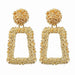 Wholesale Yellow Geometric Metal Earrings JDC-ES-SF301 Earrings 少峰 KC Gold Edition Wholesale Jewelry JoyasDeChina Joyas De China