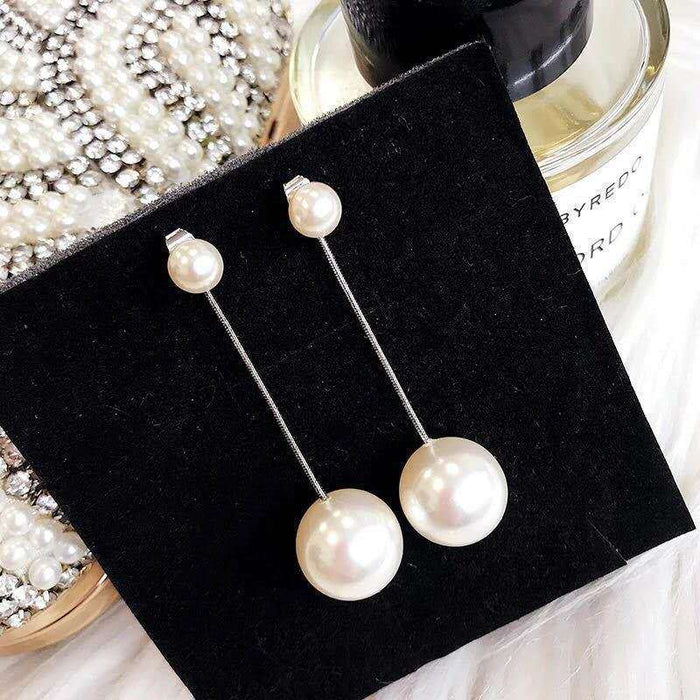 Wholesale yellow pearl earrings JDC-ES-Sideng004 Earrings 思登 998 Silver Wholesale Jewelry JoyasDeChina Joyas De China