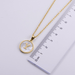 Wholesale yellow stainless steel gold-plated letter necklace JDC-NE-Aimi013 Necklaces 爱米萝 Wholesale Jewelry JoyasDeChina Joyas De China