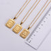 Wholesale yellow stainless steel gold-plated letter necklace JDC-NE-Aimi015 Necklaces 爱米萝 Wholesale Jewelry JoyasDeChina Joyas De China