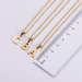 Wholesale Yellow Stainless Steel Gold Plated Letter Necklace JDC-NE-Aimi017 Necklaces 爱米萝 Wholesale Jewelry JoyasDeChina Joyas De China