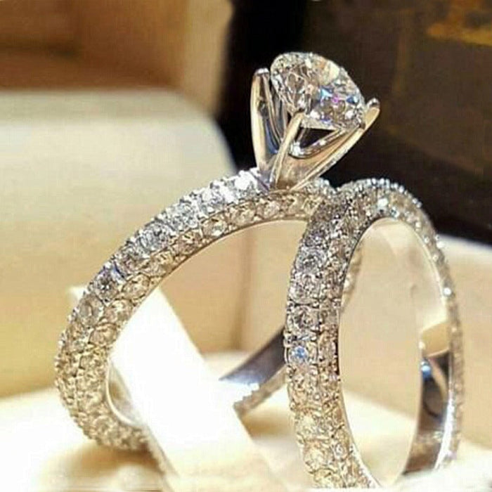 Wholesale Zircon Alloy Couple Gemstone Rings JDC-RS-Sanj005 Rings 三杰 CY233 6 Wholesale Jewelry JoyasDeChina Joyas De China