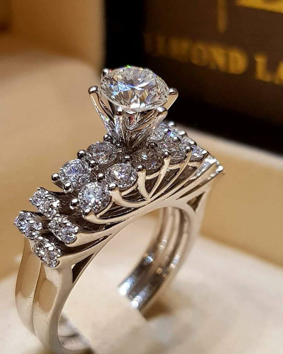 Wholesale Zircon Alloy Couple Gemstone Rings JDC-RS-Sanj018 Rings 三杰 CY251 6 Wholesale Jewelry JoyasDeChina Joyas De China