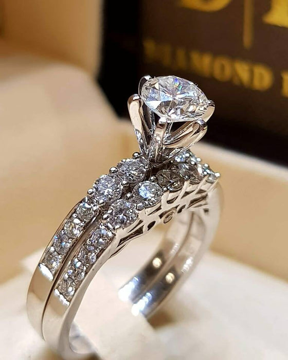 Wholesale Zircon Alloy Couple Gemstone Rings JDC-RS-Sanj018 Rings 三杰 CY252 6 Wholesale Jewelry JoyasDeChina Joyas De China