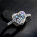 Wholesale Zircon Alloy Heart Shape Gemstone Rings JDC-RS-Sanj002 Rings 三杰 Wholesale Jewelry JoyasDeChina Joyas De China