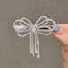 Wholesale Zirconia Hairpin Temperament Bow Bangs Side Clip Girl Top Clip Duckbill Clip Hairpin Clip Hair Clips JoyasDeChina Duckbill clip-bow tassel silver Wholesale Jewelry JoyasDeChina Joyas De China