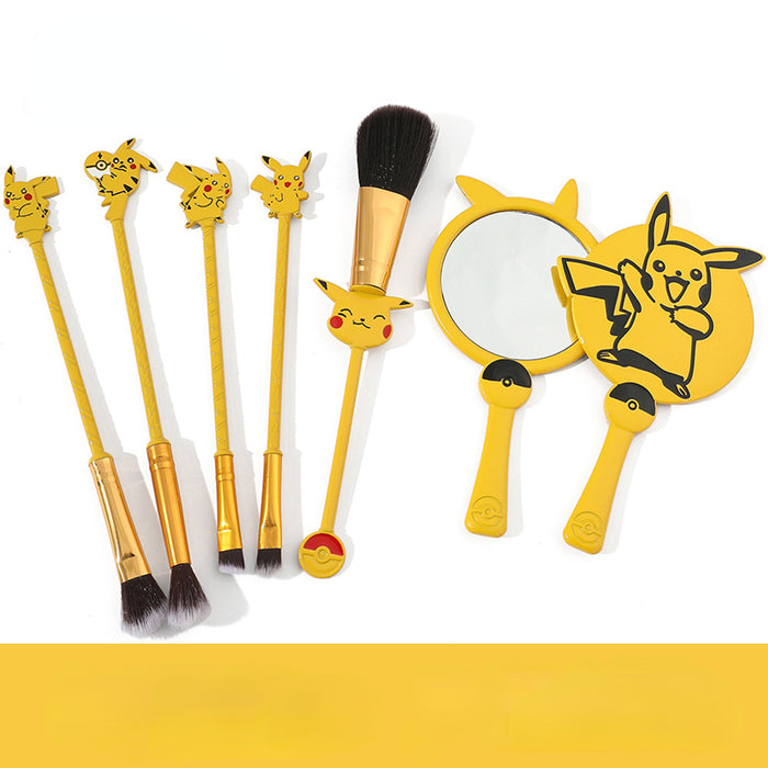 Conjunto de herramientas de cepillo de maquillaje de metal de dibujos animados al por mayor JDC-ma-zhuoj001