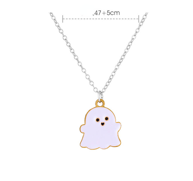 Wholesale Necklace Copper Ghost Ghosts Halloween Gifts JDC-NE-KAN001