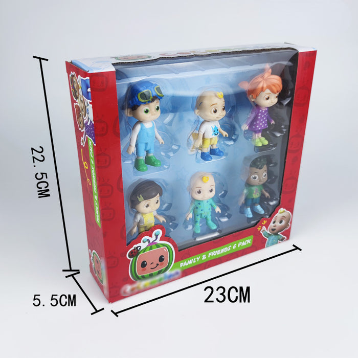 Wholesale Cartoon Plastic Toy Ornament Set JDC-FT-JKai003