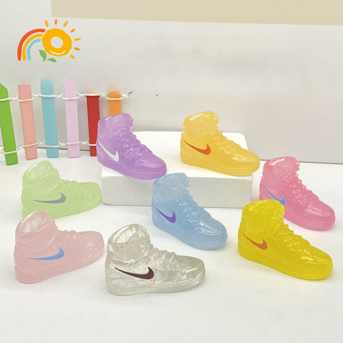 Wholesale Diy Plastic Resin Cartoon Sneakers Trendy Play Resin  Creative Keychain JDC-KC-RuiQ011