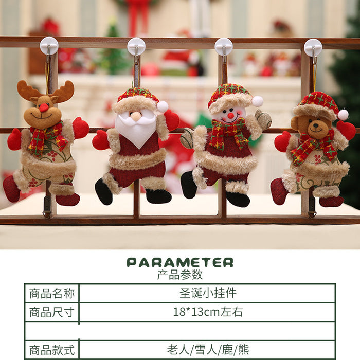Wholesale Decorative Christmas Tree Accessories Little Doll Dancing Old Man Snowman JDC-DCN-HB012