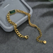 Jewelry WholesaleWholesale Zircon Green Square Bracelet Necklace Earrings SetJDC-ES-Hany001 Earrings 韩萸 %variant_option1% %variant_option2% %variant_option3%  Factory Price JoyasDeChina Joyas De China
