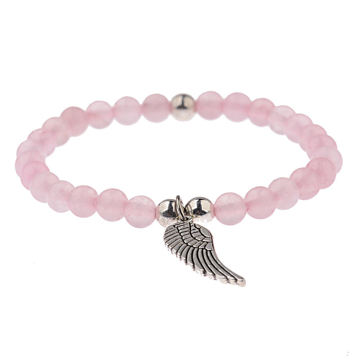 Wholesale jewelry angel wings elastic rope couple bracelet JDC-BT-DuoW005