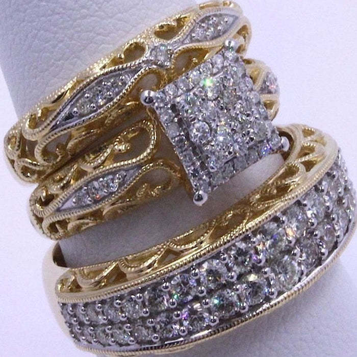 Wholesale Diamond Couple Hand Jewelry Ring Ring JDC-RS-ChenR059