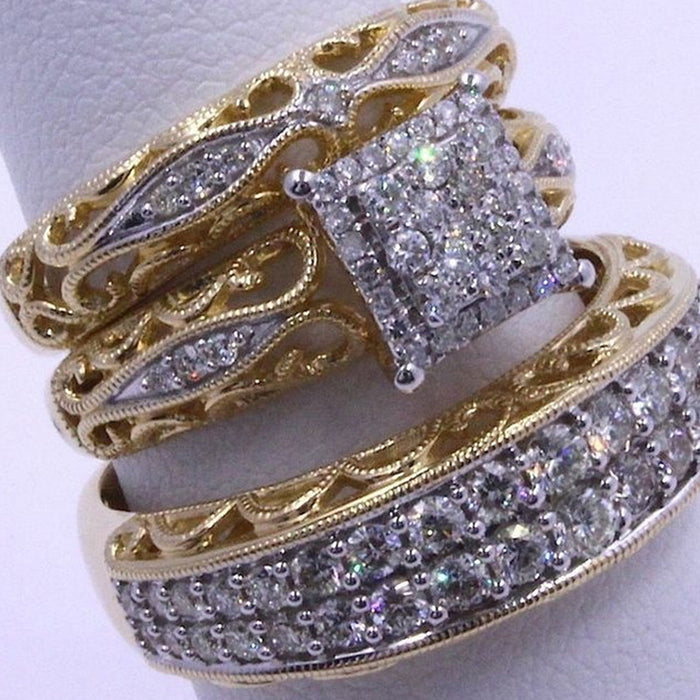 Wholesale Diamond Couple Hand Jewelry Ring Ring JDC-RS-ChenR059