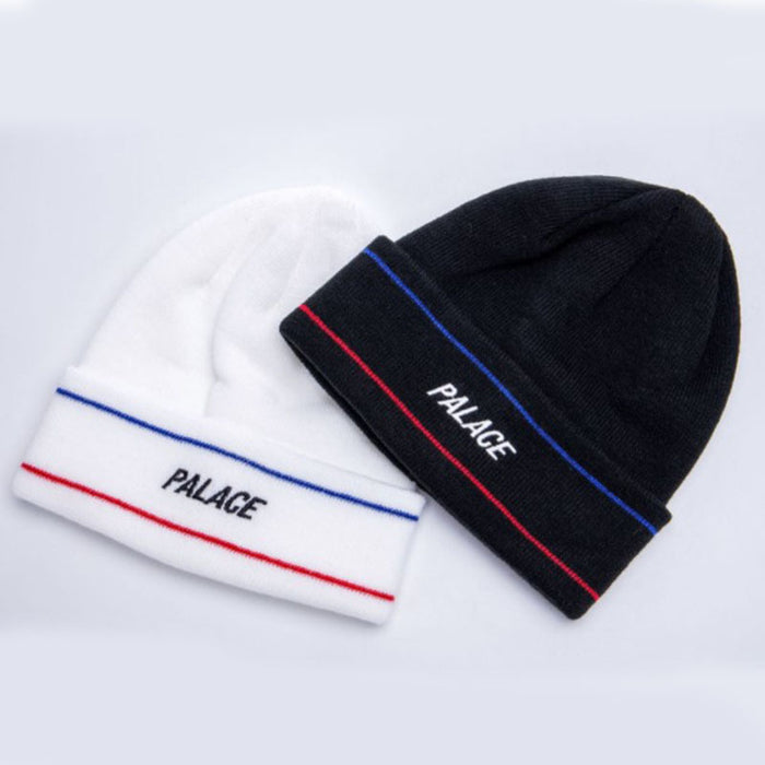 Wholesale Hat Wool Striped Letter Knitted Hat MOQ≥2 JDC-FH-Liul002