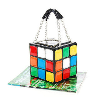 Jewelry WholesaleWholesale fashion cute Rubik's cube shape hand carry women's bag handbag JDC-HB-Nuon001 Handbags 诺诺 %variant_option1% %variant_option2% %variant_option3%  Factory Price JoyasDeChina Joyas De China
