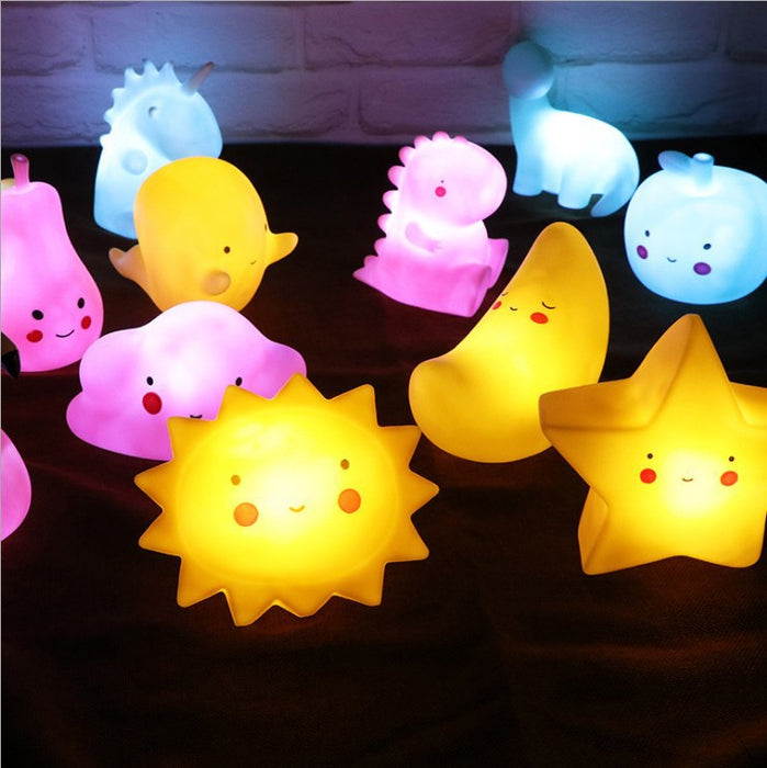 Wholesale fidgets toy vinyl unicorn pentagram night light MOQ≥3 JDC-FT-QianYi001