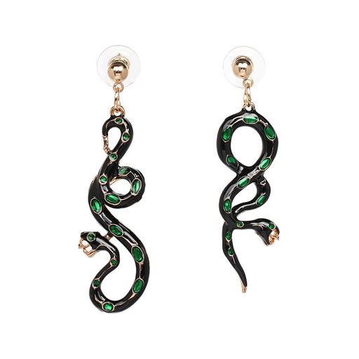 Jewelry WholesaleWholesale asymmetrical snake alloy earrings JDC-ES-LIUM035 Earrings 榴芒 %variant_option1% %variant_option2% %variant_option3%  Factory Price JoyasDeChina Joyas De China