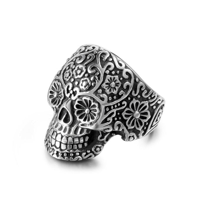 Jewelry WholesaleWholesale Vampire Skull Titanium Steel Ring JDC-RS-Shenj001 Rings 圣佳 %variant_option1% %variant_option2% %variant_option3%  Factory Price JoyasDeChina Joyas De China